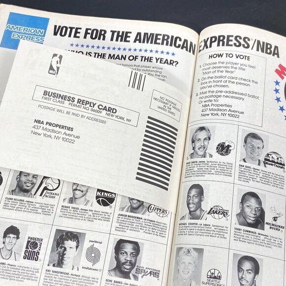 Pacer Express The Official Pacer Program Indiana Pacers1983,Vintage Mangazine - Picture 2 of 6